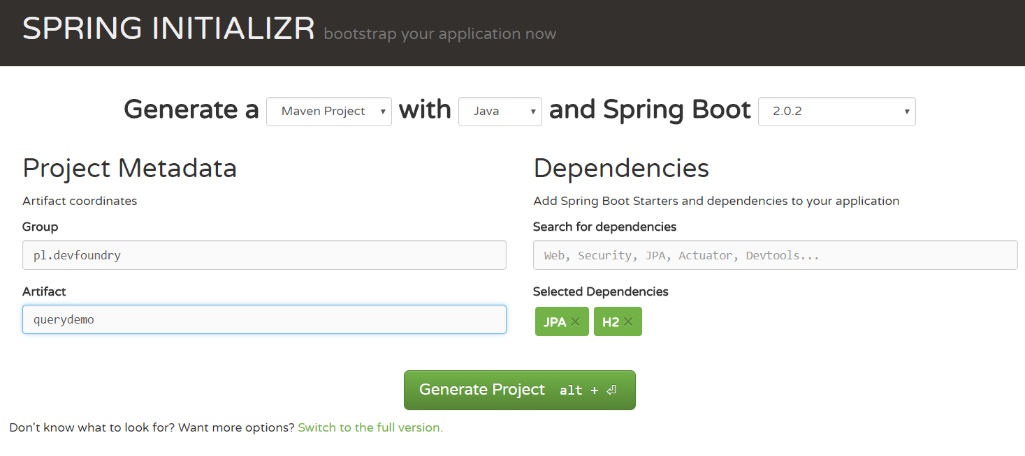 spring data query dev foundry blog programowanie java spring kursy